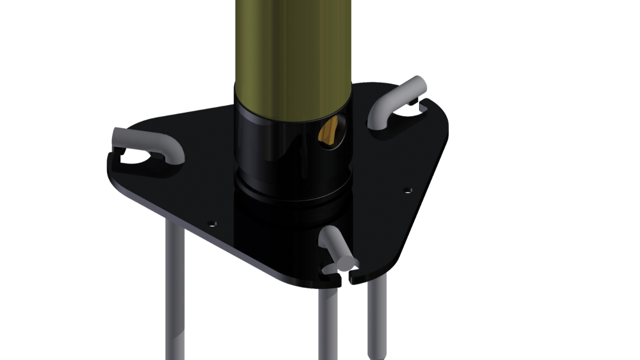 A closer look at one of SMC Group's mast accessories - a base plate