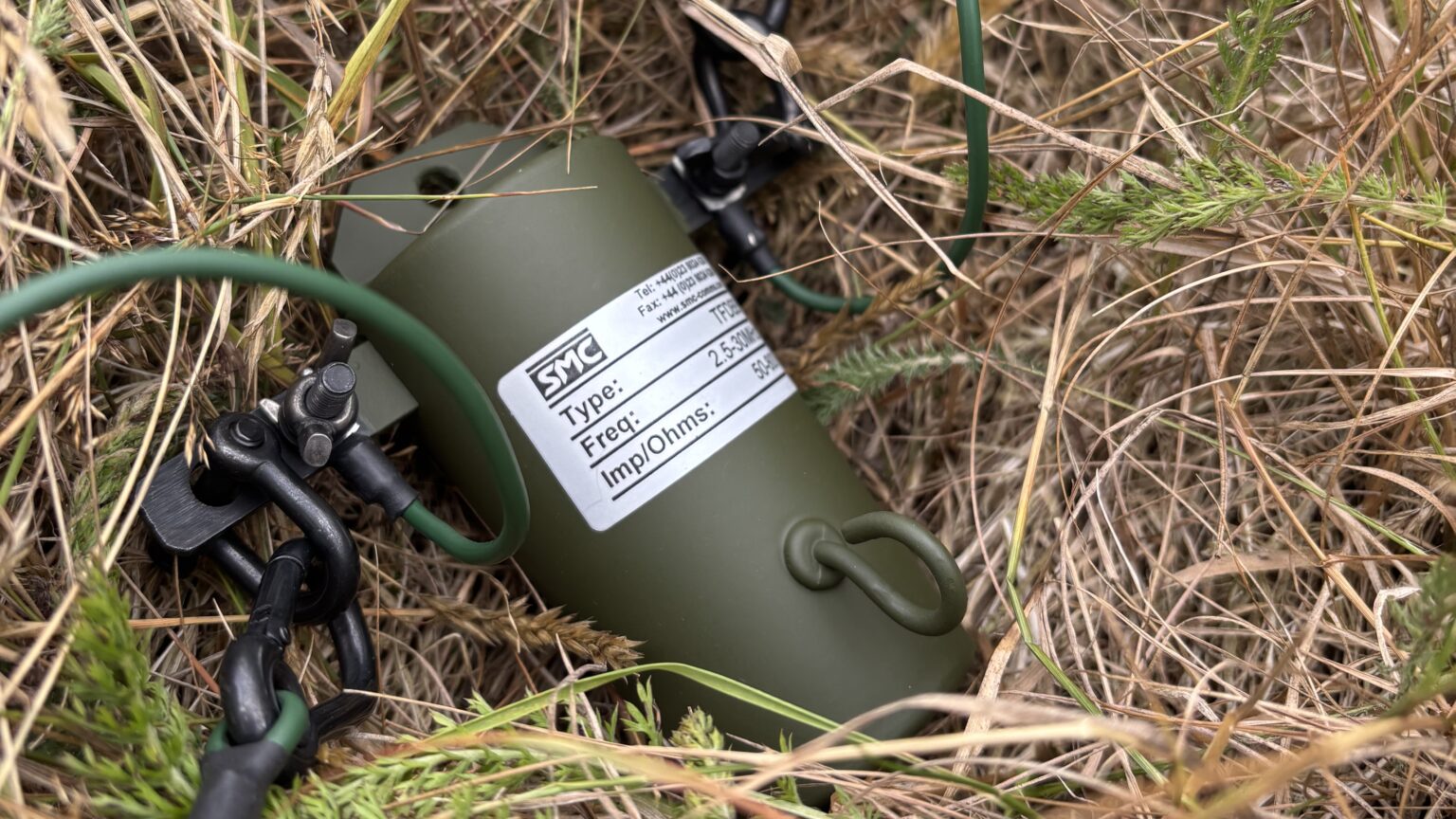 A close up look at an SMC Group balun, a popular RF comms component